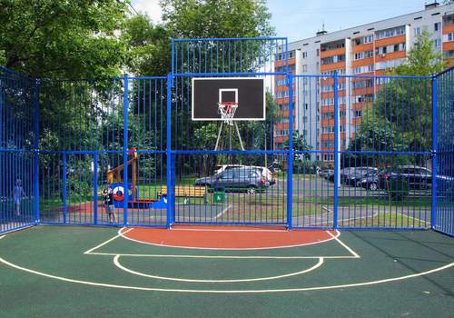 Забор Protect для баскетбольной площадки в Нижневартовске